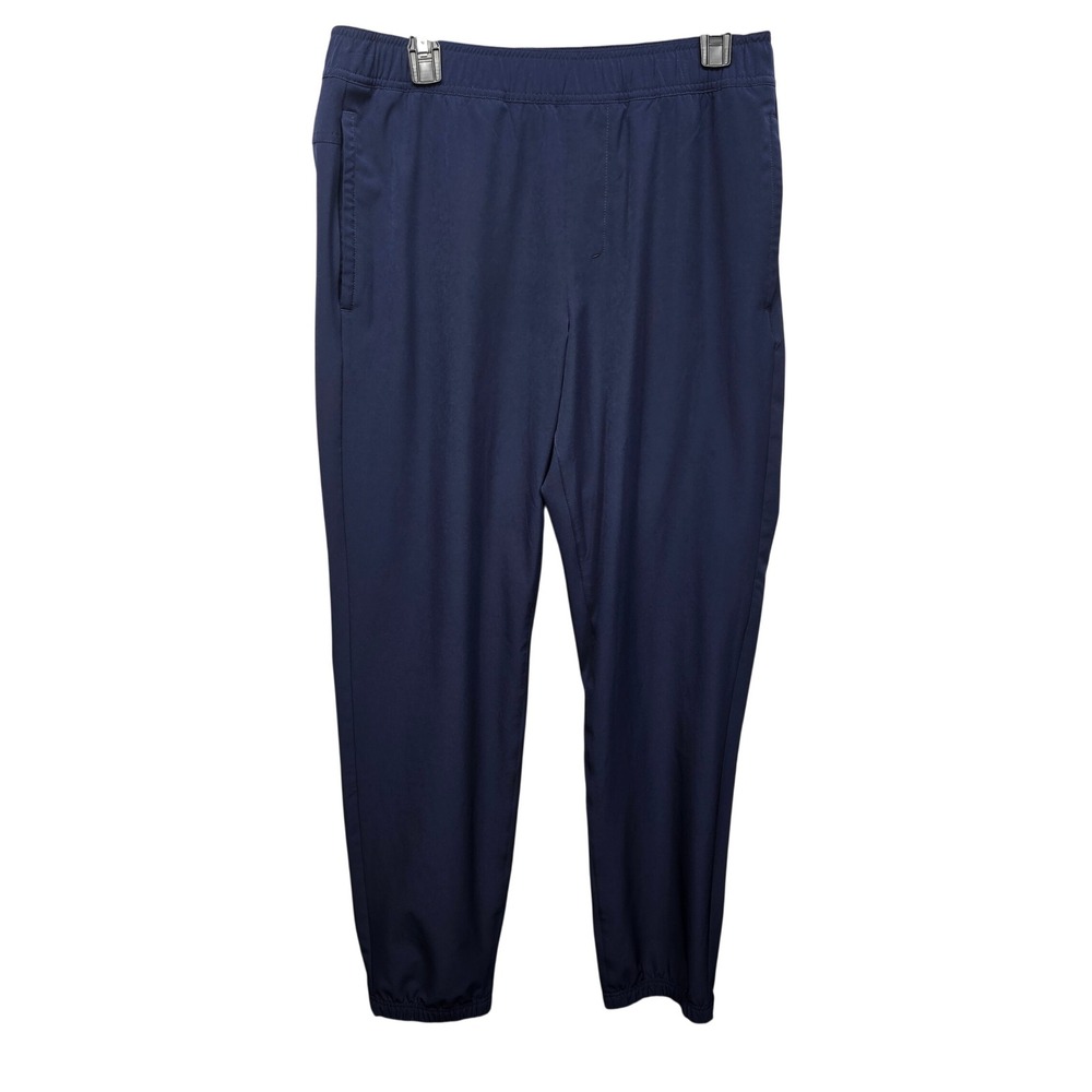 Soybu Mens Jogger Pants Elastic Waist Drawstring Athletic Navy Blue Size Medium